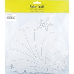 AussieSuperStore Art & Craft Essentials Colour In Shapes - Sea Theme Colour In Shapes - Sea Theme | Children's Craft Kits | Diy Kits 9331468046684 VCPP09